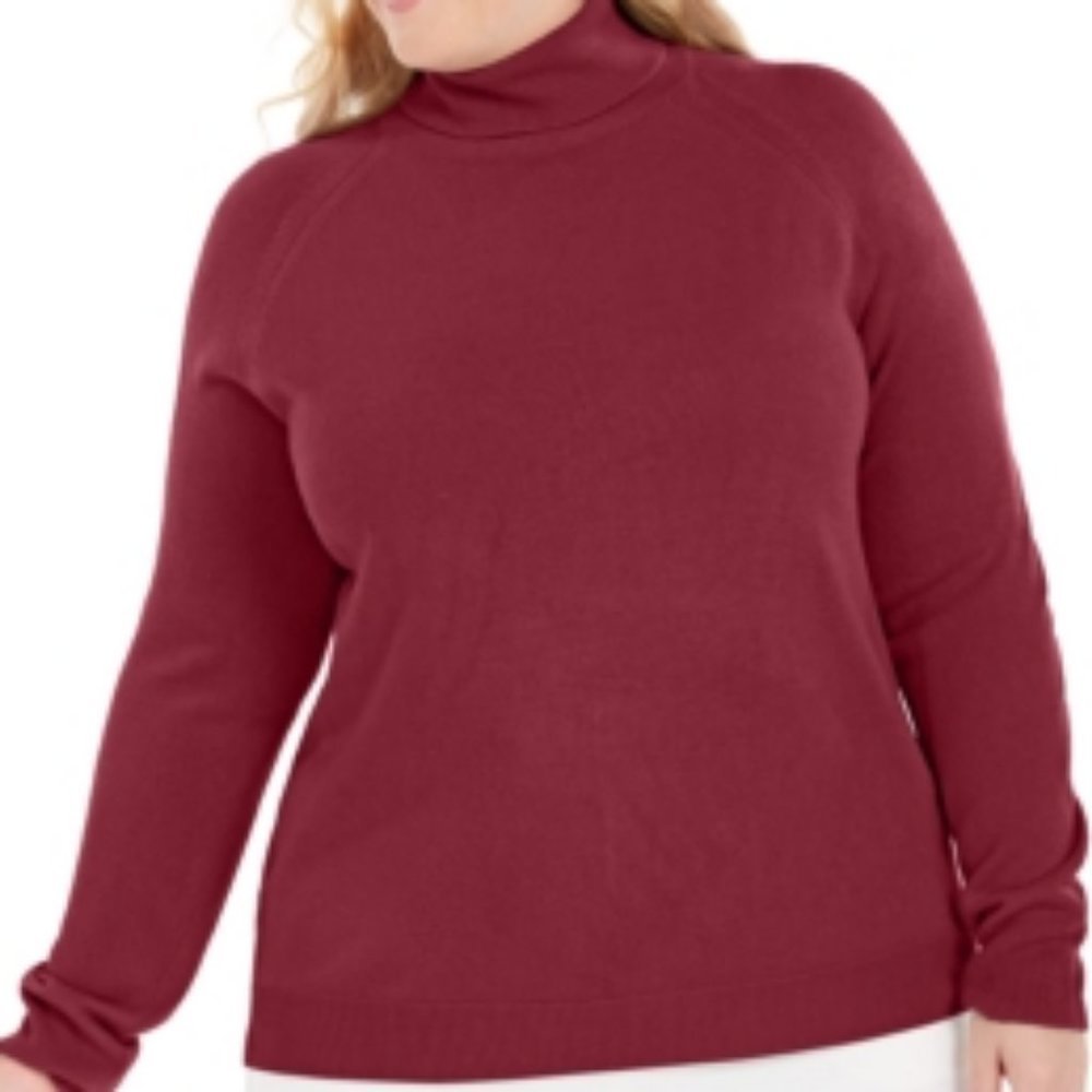 Karen Scott Plus Size Turtleneck Luxsoft Sweater